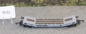 Hornby OO 1:76 R.6075 B.R. Grey Lowmac Wagon Good-Very Good FNQHobbys N153 - Picture 1 of 10