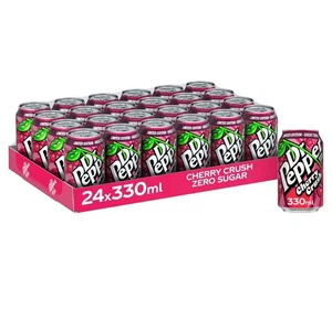 24 x 330ml Dr Pepper Zero Sugar Cherry Crush Limited Edition Cans BB: 07/25 - Picture 1 of 2