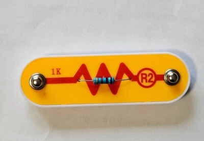 ELENCO SNAP CIRCUITS PART R2 1k kΩ RESISTOR REPLACEMENT TESTED EXCELLENT COND  - Image 1 of 2