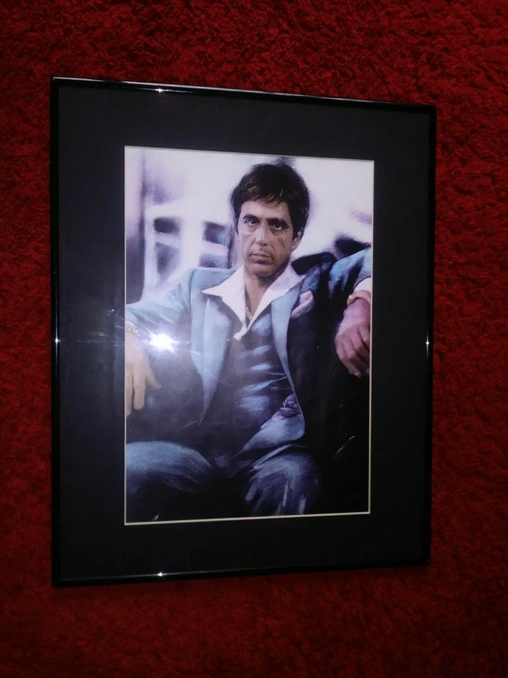 Imagen con impresión de arte de pared Scarface Tony Montana tamaño 20" x 16" Foto 1 de 1