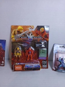 Mega Construx Masters Of The Universe He-Man vs Beast Man Plus 2 Micro Read - Picture 1 of 3