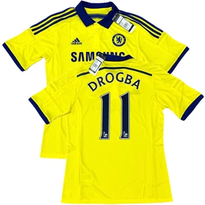 2014/15 Chelsea Away Jersey #11 Drogba Medium Adidas Soccer Premier League NEW - Picture 1 of 22