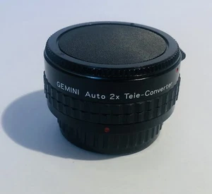 Gemini Auto 2x Tele Converter PK For Pentax K Lens With Lens Covers - Picture 1 of 10