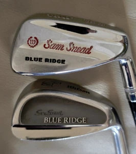 Wilson (2) Sam Snead Blue Ridge Pitching Wedges, Steel Shafts, Original Grips RH - Picture 1 of 9