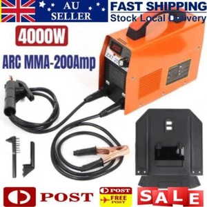 Portable Welding Machine Welder ARC MMA-200 Amp IGBT Electric Stick DC Inverter - Picture 1 of 12