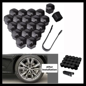 Black Wheel Nut Caps Covers Set of 20 Caps for HSV Holden VE Commodore WM VF - Picture 1 of 4