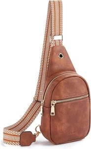 Kleine Sling Bag für Damen Leder Crossbody Bauchtaschen Brusttasche für Damen - Bild 1 von 7