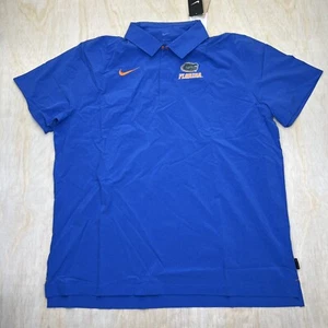 NEW XXL Florida Gators Nike 2022 Coach Performance Polo Heathered Royal - Picture 1 of 13