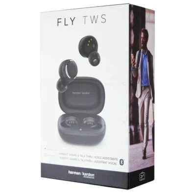 BRAND NEW Harman Kardon Fly TWS True Wireless In-Ear Headphones - Black - Image 1 of 4