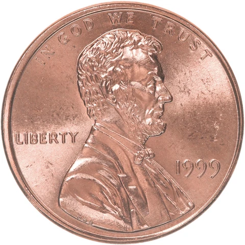 1999 (P) Lincoln Memorial Cent Gem BU Penny US Coin Cover