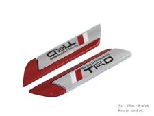 TRD Racing Toyota Motorsport Emblem 3D Aluminium Plakette Aufkleber Sticker