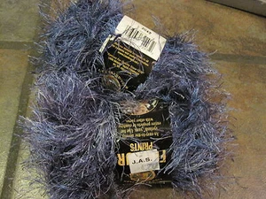 LION BRAND FUN FUR PRINTS - INDIGO - 1½ OZ. EA. # 2062, (2) SKEINS - Picture 1 of 3
