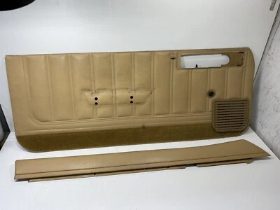Dodge Rampage 1982 bronceado panel de puerta del conductor piezas superiores e inferiores Foto 1 de 4