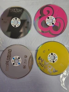 LOT OF 4 DC BLU-RAY SUPERHEROES [DISC ONLY]:BLACK ADAMS/SUICIDE SQUAD/SHAZAM!... - Foto 1 di 1