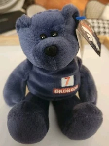 Limited Treasures John Elway #7 Beanie Plush Bear Denver Broncos - Picture 1 of 5