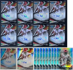Nathaniel "Tank" Dell 2022 Bowman Best Lot (19) w/ Auto Blue /150 Refractor Base - Picture 1 of 9