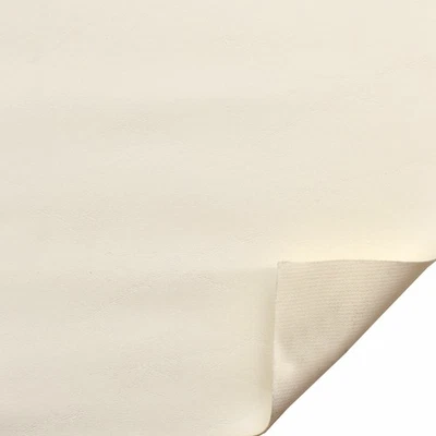 Boat Knit Back Faux Leather Vinyl | Off White Cream 54 Inch (YD) - Image 1 of 3