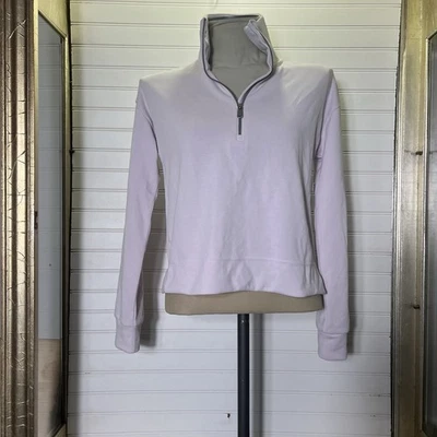 New Athleta Seasoft Quarter Zip Pullover Lilac XS Long Sleeve Top High Neck Soft - Image 1 of 4
