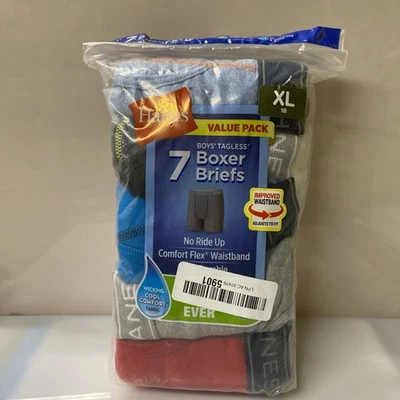 Hanes Boys Briefs Underwear SIze XL 7-pack Under Wear Multi Color - Image 1 of 3