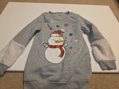 Snowman Christmas Sweater Girls Size 8 - Image 1 of 4