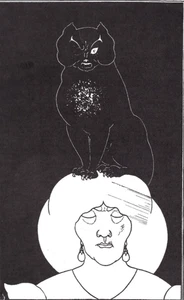 Cat Print, from various Sources Vintage, Cat on Head - Picture 1 of 1