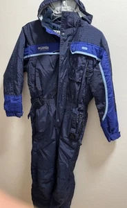 Vtg 90s Columbia Sportswear Tectonite Youth 10/12 Snow Suit Belted USA - Picture 1 of 5
