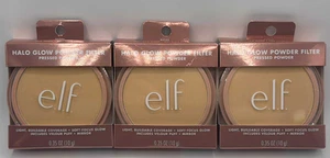 3 pezzi filtro polvere Elf Halo Glow polvere pressata ~ CALDO EQUO ~ 0,35 ONCE CIASCUNO - Foto 1 di 2