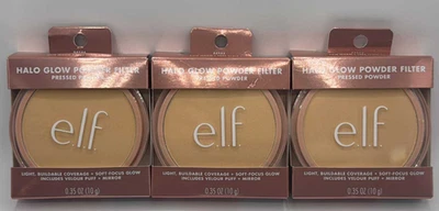 3PK Elf Halo Glow Powder Filter Pressed Powder ~ FAIR WARM ~ 0.35 OZ EACH - Image 1 of 2