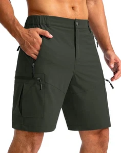 Men's Hiking Cargo Shorts 9" Lightweight Outdoor Work Shorts for Men Travel G... - Picture 1 of 6