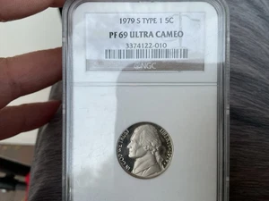 1979 S TYPE 1 PF69 Ultra Cameo Jefferson Nickel NGC 1979-s Type 1 Pf69 - Picture 1 of 5