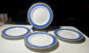 Horizon Riviera / Van Beers Signature Stoneware Set Of 4 Salad Plates Geometric - Picture 1 of 6