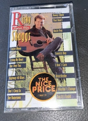 Cassette Tape NEW Ricky Skaggs Super Hits 1993 Sony/Epic Promo - Image 1 of 3