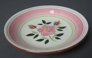 Vintage  Stangl Wild Rose Coupe Cereal Soup Shallow Bowl - 7 5/8" w - 1 j5 sb - Picture 1 of 6