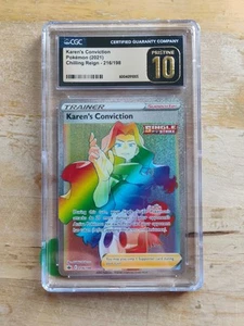 Pokémon TCG Karen's Conviction Chilling Reign 216/198 CGC Pristine 10 - Picture 1 of 1