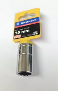 Toma mecánica de 12 puntos GM Goodwrench métrica de unidad de 1/2" 15 mm - Imagen 1 de 1