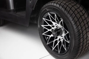 Set of OEM Club Car 12" Machined Gloss Black Athena Wheels with Tires 205/40-R12 - Picture 1 of 1
