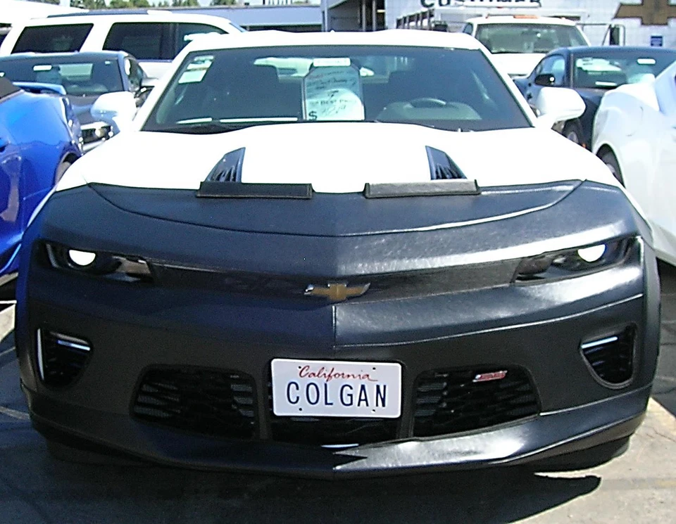 Sujetador con máscara frontal Colgan 2 piezas. Se adapta a Chevy Camaro 1SS 2SS 2016-2018 con licencia Foto 1 de 1