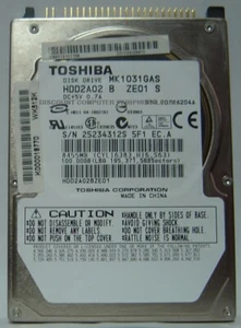 New MK1031GAS Toshiba HDD2A02 100GB 2.5 9.5mm IDE 44pin Hard Drive USA Seller - Picture 1 of 1