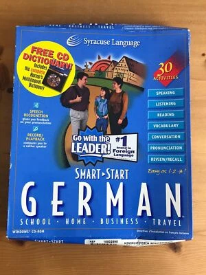 German Language Learning CD Rom Pack Speaking Listening Syracuse Windows 95 - Image 1 of 4