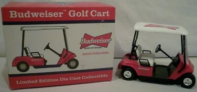 Budweiser King Of Beers Die-Cast Limited Edition Golf Cart Bank With Key - Image 1 of 4