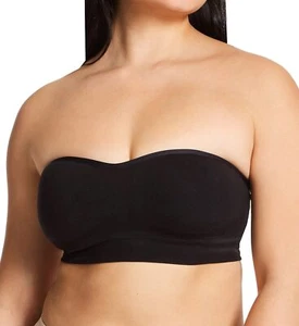 Cabana 290993 Cotton Seamless Strapless Bandeau - Black L - Picture 1 of 1