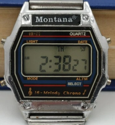 Reloj Montana Vintage Digital Alarma Melodía Cronógrafo Retro Leyenda Unión Soviética #14 Foto 1 de 4