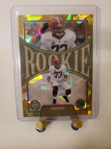 2022 Legacy Rookie #193 Evan Neal Gold Ice /10 SP RC GIANTS ALABAMA - Picture 1 of 2