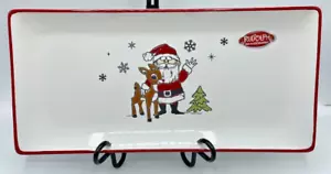 Rudolph The Red Nosed Reindeer Christmas Serving Tray Platter Appetizer NEW - Picture 1 of 6