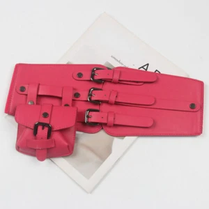 Girl Kid Faux Leather Punk Gothic Corset Belt PU Waistband for Shirt Dress Decor - Picture 1 of 10