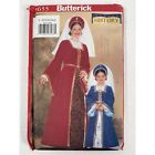 5655 Butterick Sewing Pattern OOP Children Costumes Renaissance Gown Sizes 6-7-8