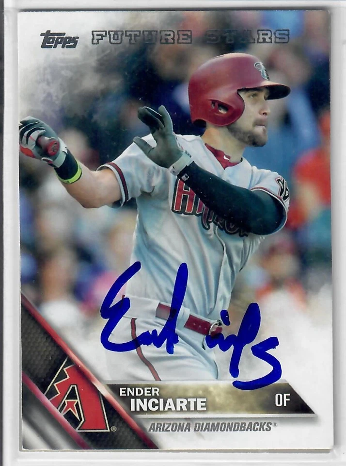 Tarjeta de béisbol autografiada firmada por Ender Inciarte 2016 Topps Foto 1 de 1