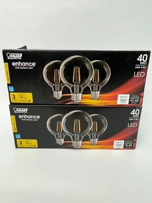 2 Box Feit Electric Enhance Vivid Natural Light Bright White 300k 40Watt LED - Image 1 of 4