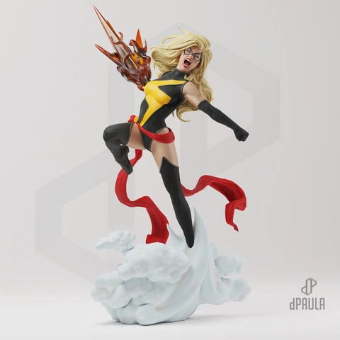 Ms. Marvel 3D printed unpainted unassembled resin model kit Cover