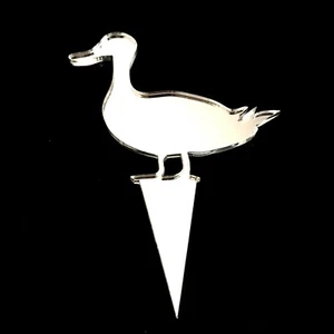 Duck Shaped Cake & Cupcake Toppers, Many Colours & Sizes, Plain or Engraved - Picture 1 of 5